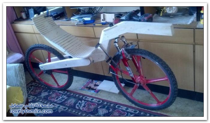 صناعة دراجة هوائية من الخشب