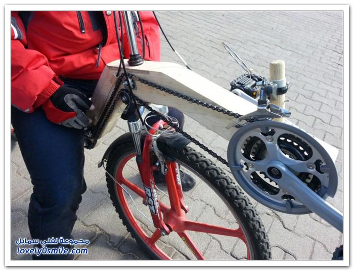 صناعة دراجة هوائية من الخشب