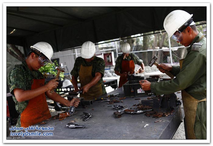تدمير الأسلحة في المكسيك