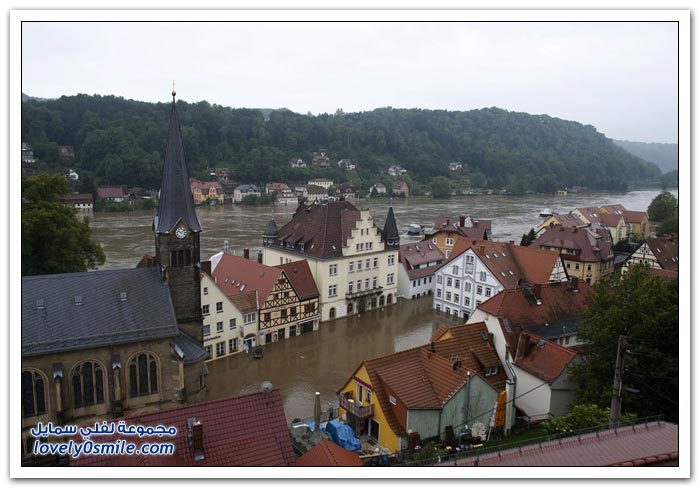 الفيضانات في جميع أنحاء أوروبا الوسطى