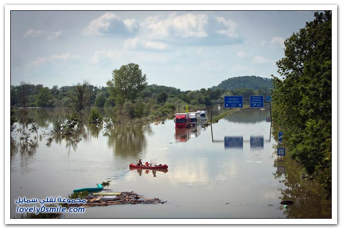 الفيضانات في جميع أنحاء أوروبا الوسطى