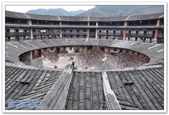 فوجيان تولو قلاع الطين الأثرية في الصين