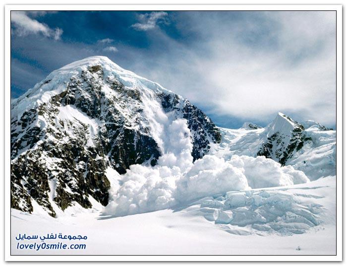 صور للانهيارات الثلجية