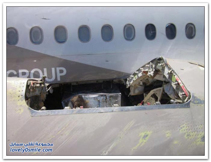 نقل طائرة الخطوط الجوية آسيانا بعد تحطمها في سان فرانسيسكو