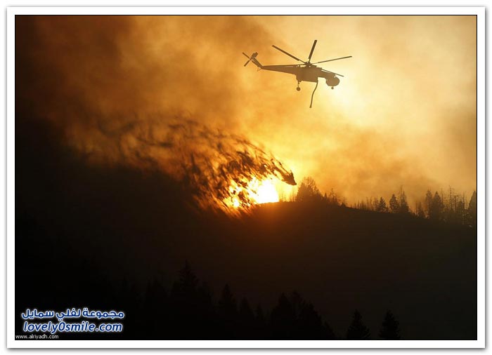 موسم الحرائق في ولايتي كاليفورنيا وأيداهو