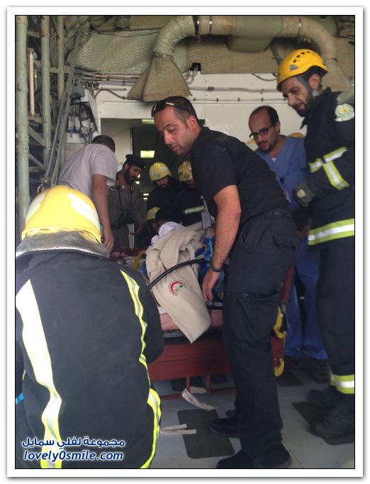 ثلاث رافعات و 31 رجل إنقاذ نقل مريض السمنة من جازان للرياض