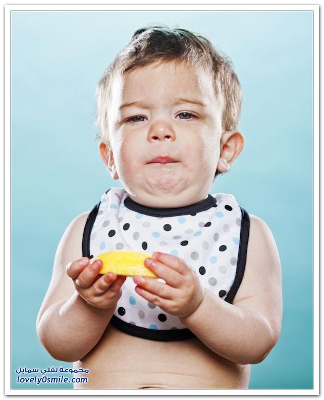 صور أطفال يتذوقون الليمون لأول مرة