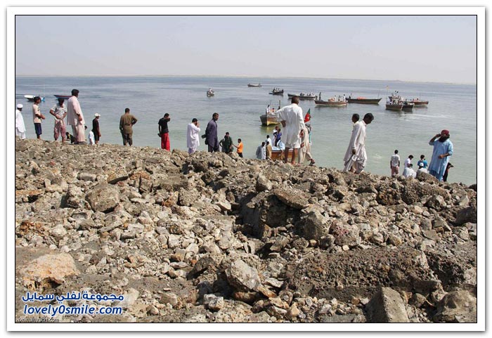 الجزيرة الجديدة التي تكونت بعد زلزال باكستان
