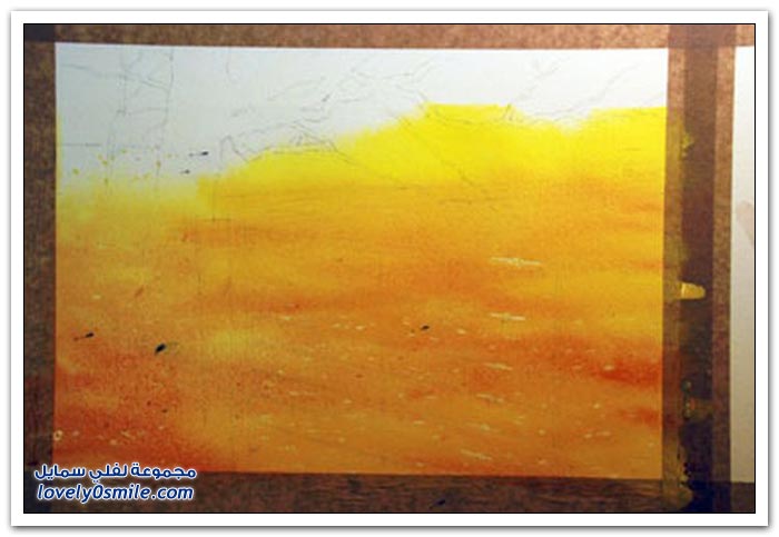 رسم لوحة بطريقة مختلفة ورائعة