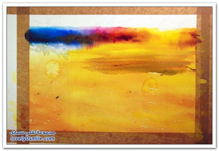 رسم لوحة بطريقة مختلفة ورائعة