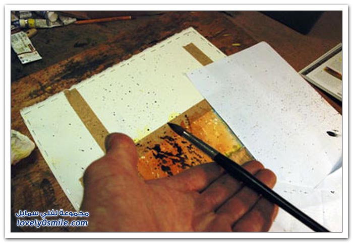 رسم لوحة بطريقة مختلفة ورائعة