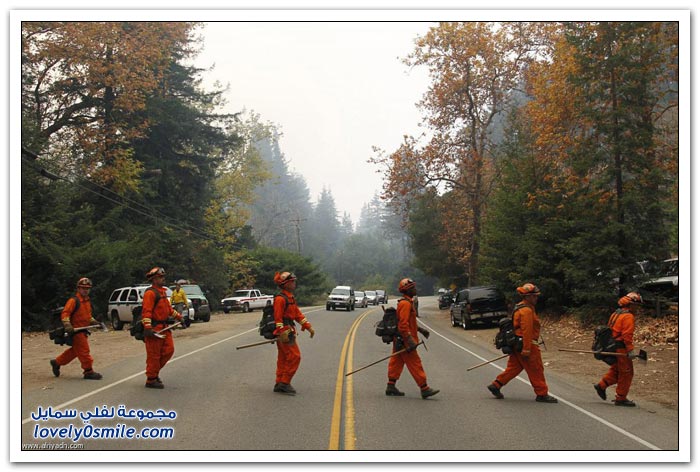 مكافحة حرائق غابات كاليفورنيا