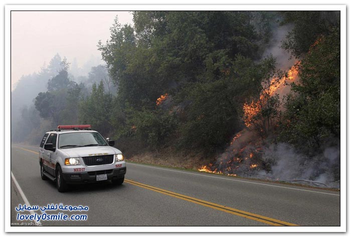 مكافحة حرائق غابات كاليفورنيا