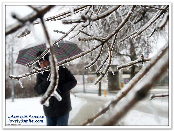 تجمد الأمطار بكندا