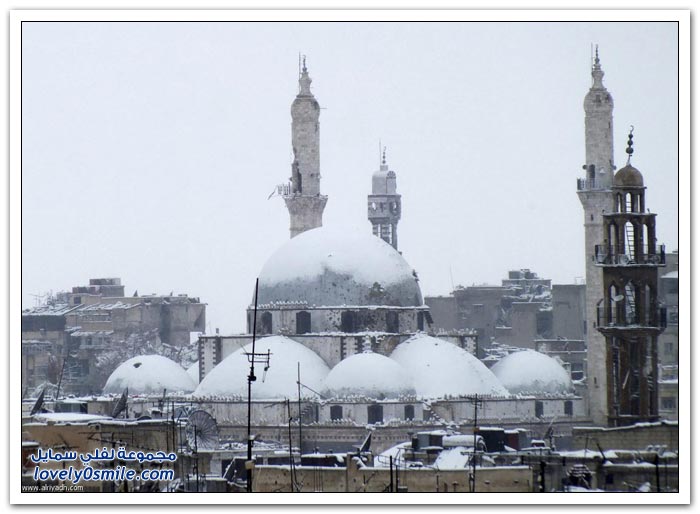 السوريون يواجهون الثلوج
