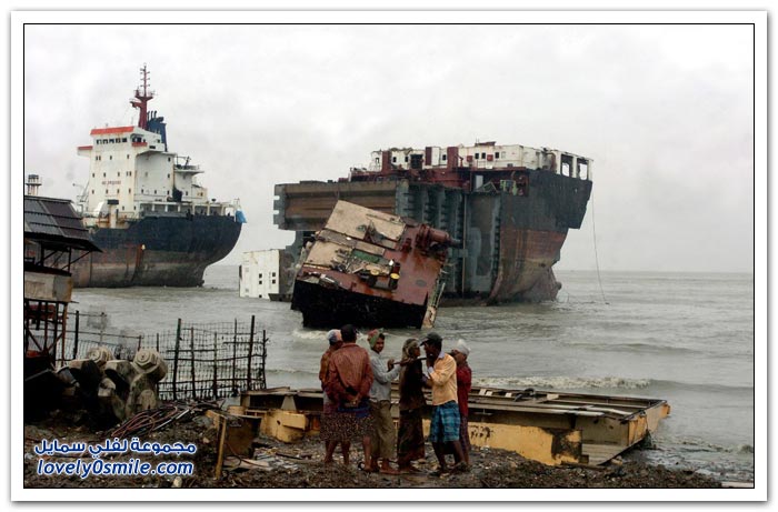 تدمير السفن في بنجلاديش والهند
