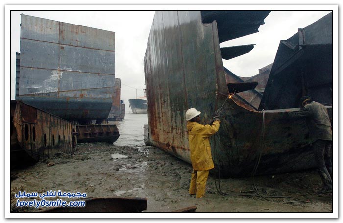 تدمير السفن في بنجلاديش والهند