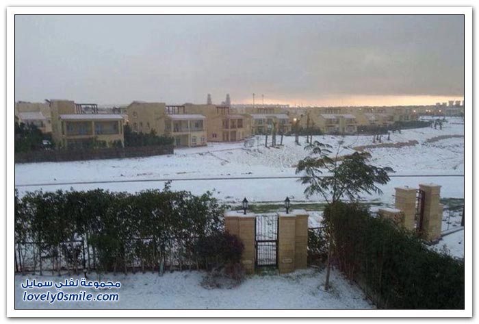 صور الثلوج في مصر والشرق الأوسط