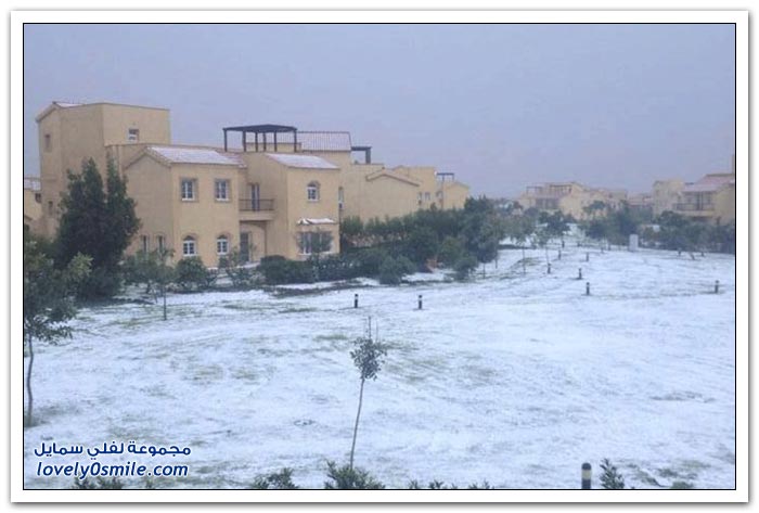 صور الثلوج في مصر والشرق الأوسط