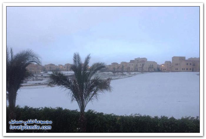 صور الثلوج في مصر والشرق الأوسط