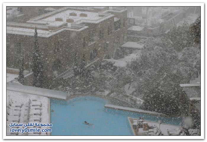 صور الثلوج في مصر والشرق الأوسط