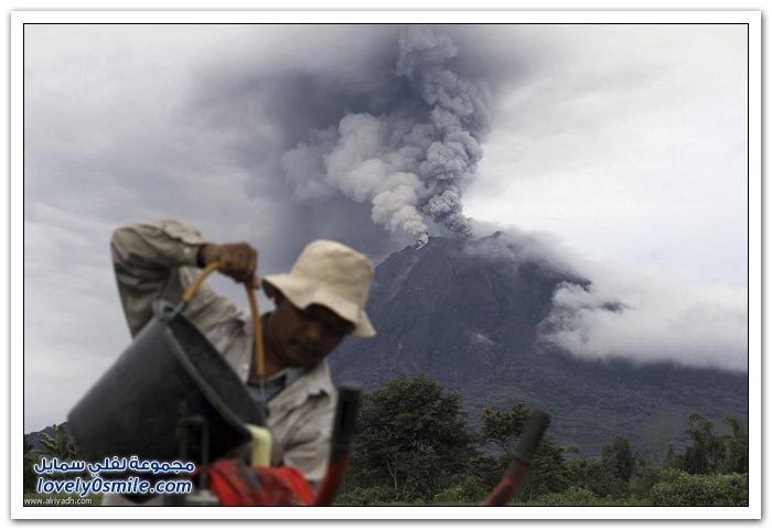 ثوران بركان سومطرة