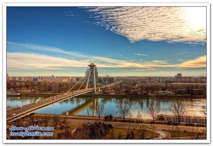 جسر UFO في سلوفاكيا أطول جسر معلق في العالم
