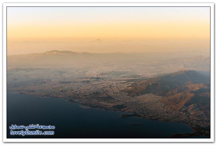 صور لمدن حول العالم من نافذة طائرة