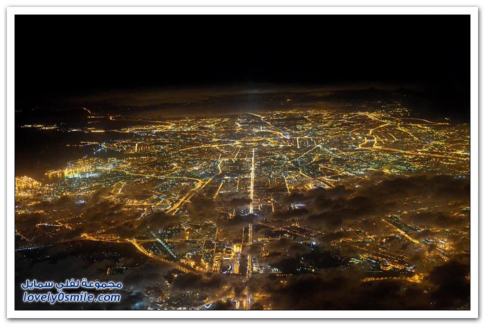 صور لمدن حول العالم من نافذة طائرة