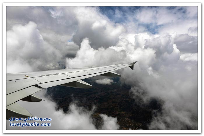 صور لمدن حول العالم من نافذة طائرة