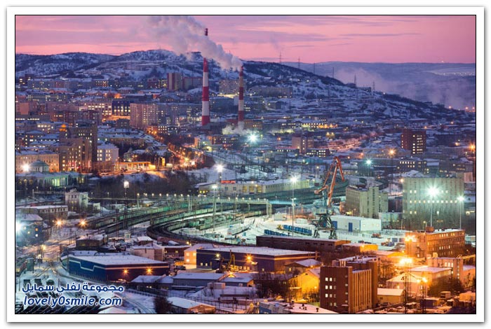 مورمانسك أكبر مدينة في الدائرة القطبية الشمالية