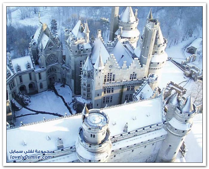 القصور والقلاع في فصل الشتاء