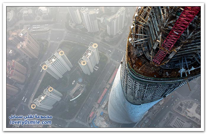 صور من أعلى برج شنغهاي