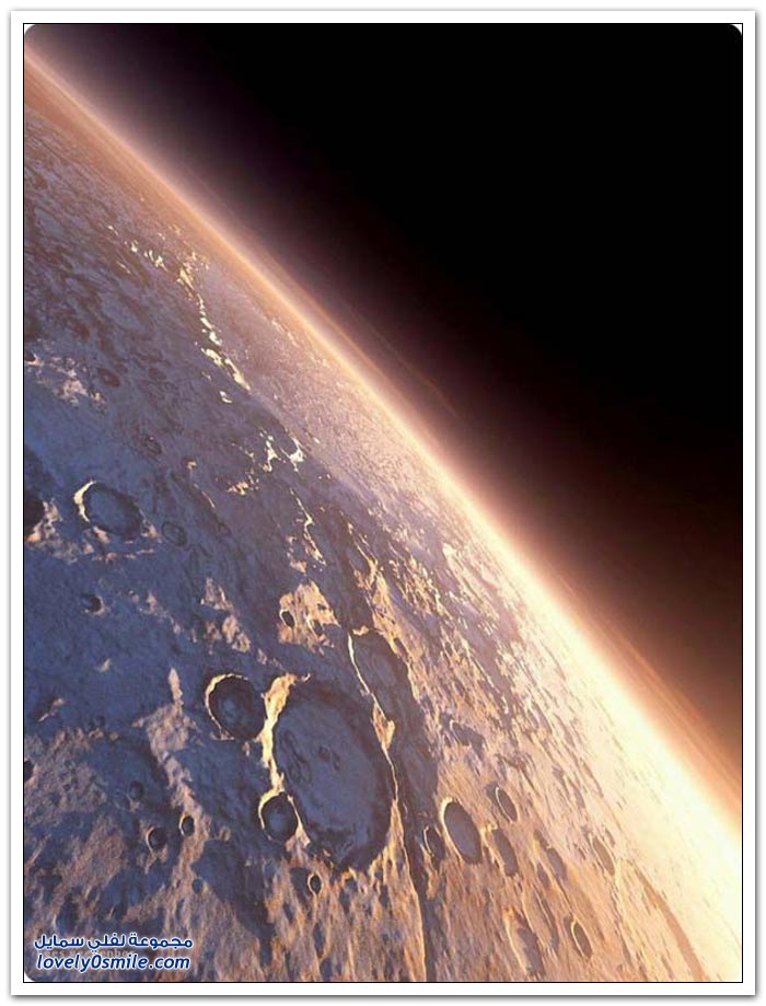 شروق الشمس على كوكب المريخ
