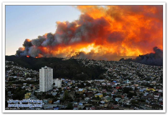 حرائق في تشيلي