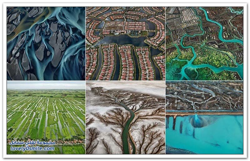 صور جوية للمناظر الطبيعية المائية حول العالم