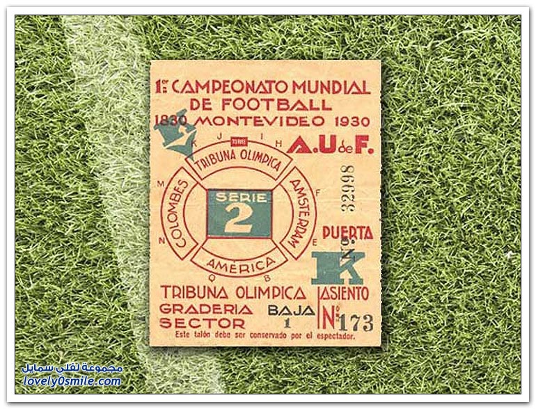 كيفية تغير تصميم تذاكر كأس العالم من 1930-2014م؟