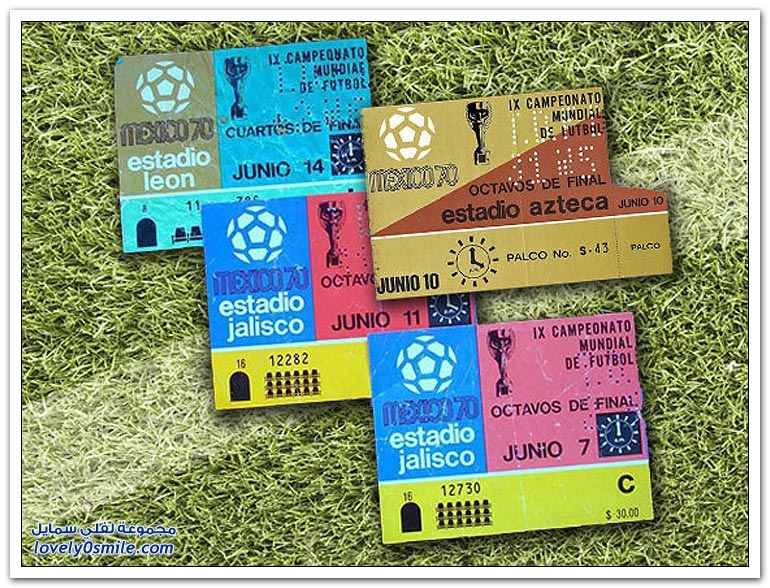 كيفية تغير تصميم تذاكر كأس العالم من 1930-2014م؟