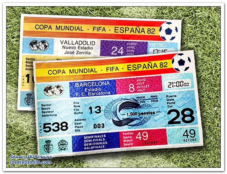 كيفية تغير تصميم تذاكر كأس العالم من 1930-2014م؟