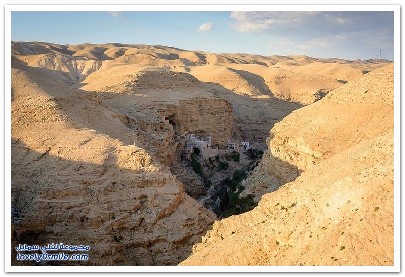 وادي القلط ودير سانت جورج قرب أريحا في فلسطين