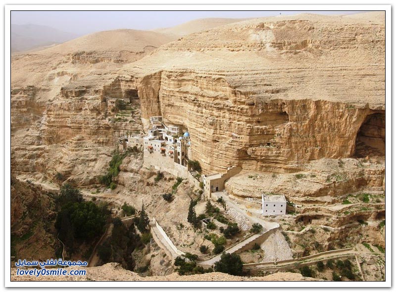 وادي القلط ودير سانت جورج قرب أريحا في فلسطين