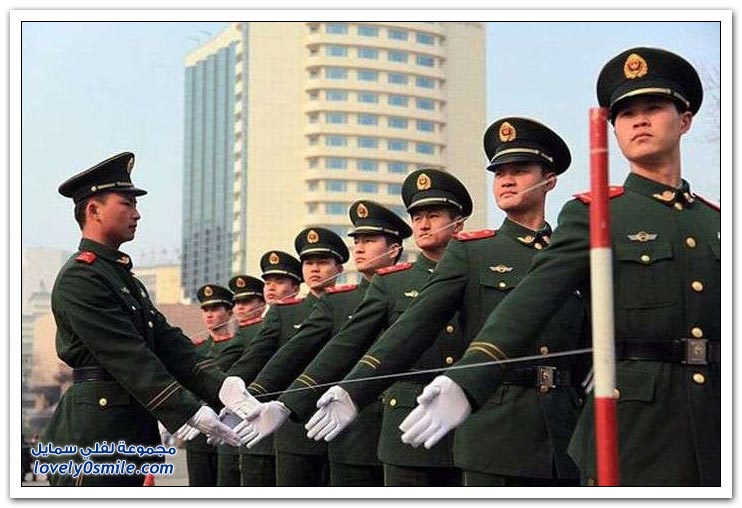الانضباط أثناء التدريب في الشرطة الصينية