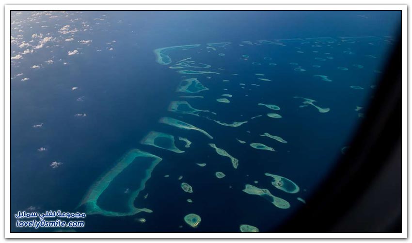 صور جوية لجزر المالديف
