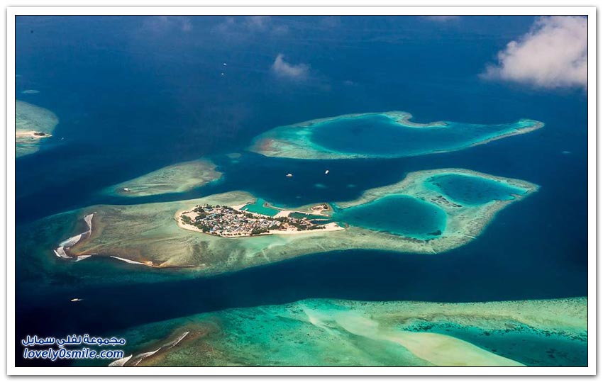 صور جوية لجزر المالديف