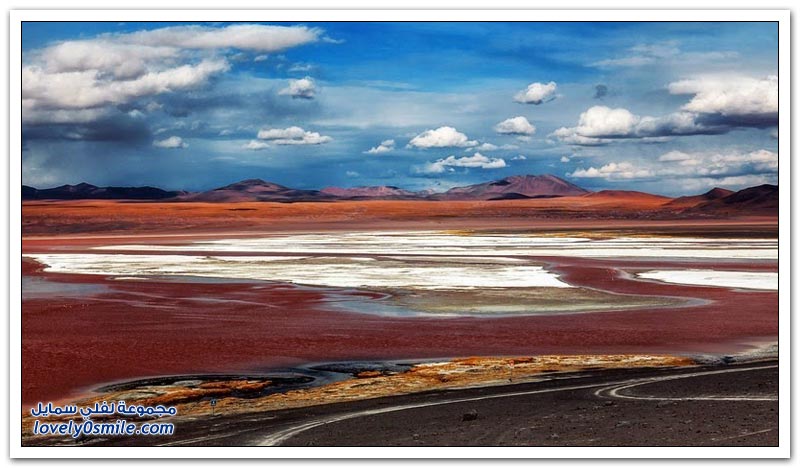 بحيرة اللاجون الأحمر مشروع الخور الأحمر في بوليفيا