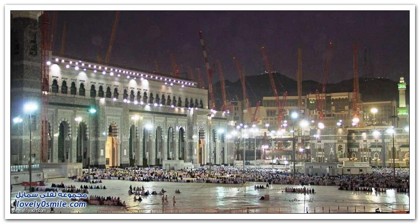 صور لجزء من توسعة الحرم المكي