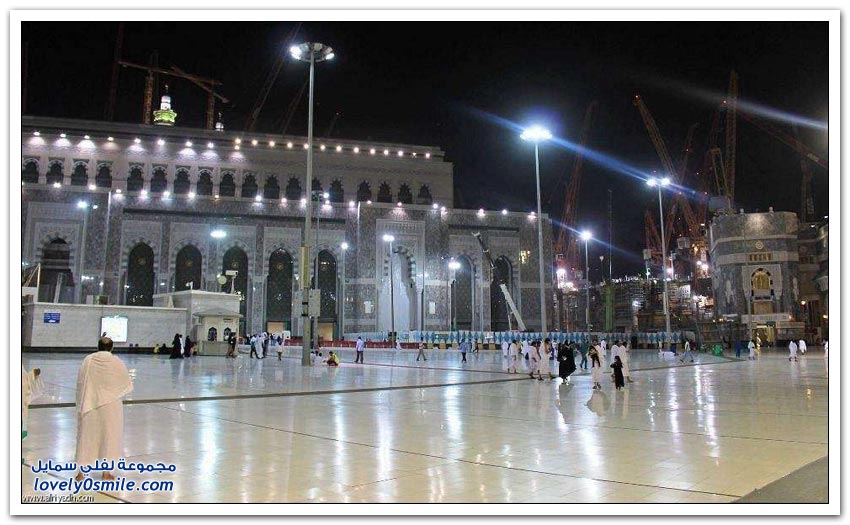 صور لجزء من توسعة الحرم المكي