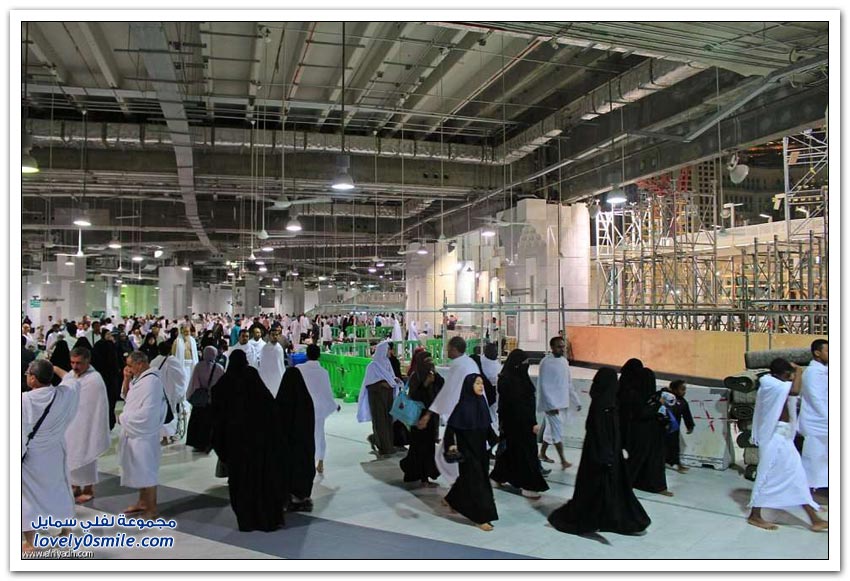 صور لجزء من توسعة الحرم المكي