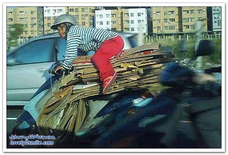 كل ما يمكن نقله على دراجة نارية