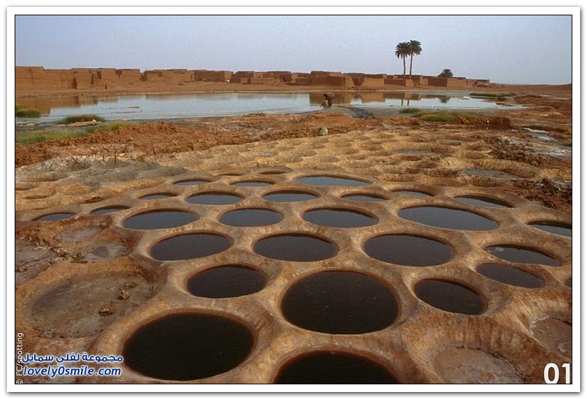 برك تبخير المياه المالحة في النيجر